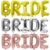 40inch Brid to be Bride Foil Balloon Set Wedding Rose Gold Shine Balloon Set Wedding Aluminum Film Balloons Party Supplies