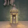 Ramadan Lantern Muslim Ramadan Iron Wind Lantern Craft Arabian Lantern Eid Decorative Lighting Ramadan Decorations - Image 2